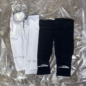 Kids Black and White Compression Leggings